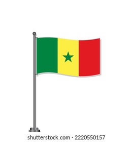 Illustration of Senegal flag Template