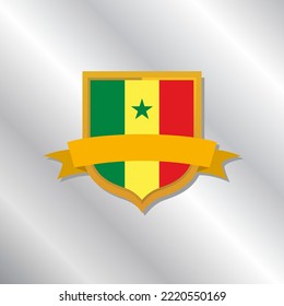Illustration of Senegal flag Template