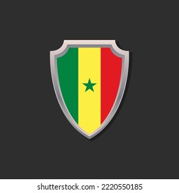 Illustration of Senegal flag Template