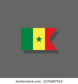 Illustration of Senegal flag Template