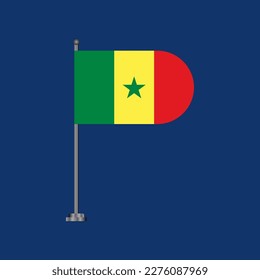 Illustration of Senegal flag Template