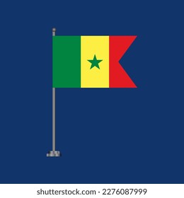 Illustration of Senegal flag Template