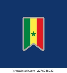 Illustration of Senegal flag Template