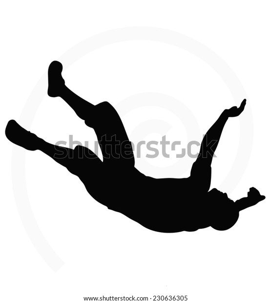 Illustration Senior Climber Man Silhouette Isolated Stock Vector ...