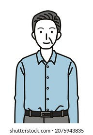 The  illustration of senior man