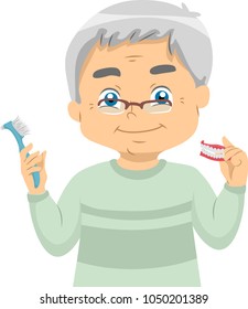 Elderly Dental Stock Vectors Images Vector Art Shutterstock