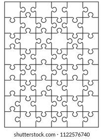 Similar Images, Stock Photos & Vectors of White puzzle, vector ...