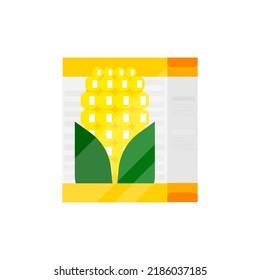 Illustration of a serial corn package.