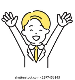 Illustration Series of Cute Person _ Male Office Worker _ Men