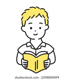 Illustration Series of Cute Person _ Male Student_E.