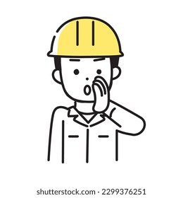 Illustration Series of Cute Person _ Male worker _ Secretary story