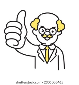 Illustration Series of Cute Person _ Dr._Senior_ Good