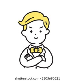 Illustration Series of Cute Person _ Golden Men_Sm