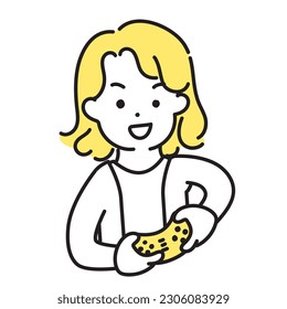 Illustration Series of Cute Person _ Neutral Person_ Gamer