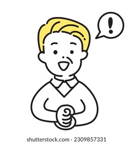 Illustration Series of Cute Person _ Senior Men_Shink
