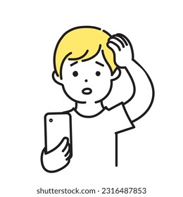 Illustration Series of Cute Person _Men in casual clothing _ Convious