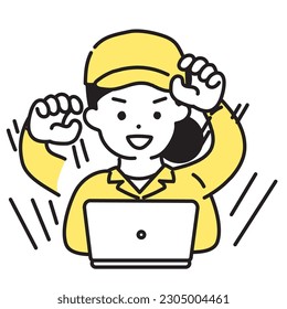 Illustration Series of Cute Person_ Women of Workers _ Sprinkle