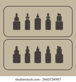 illustration of a serum bottle for facial skin