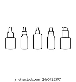 illustration of a serum bottle for facial skin