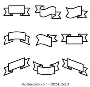 illustration of set of set advertising banners and stickers for product