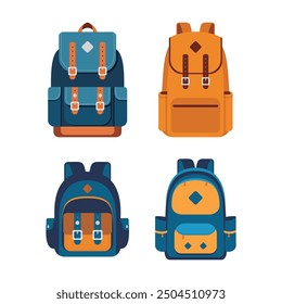 Bolso del sistema de la ilustración para la vuelta a la escuela