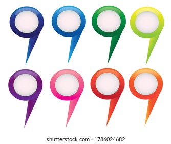 illustration set bright labels on the map 4