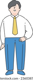 Illustration set of business person