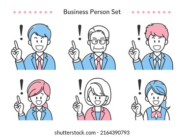 Ilustración de personas de negocios que dan una explicación (2colorer)