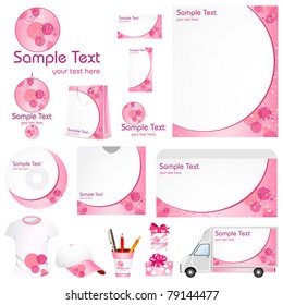 illustration of set of business template for advertisement