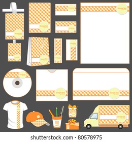 illustration of set of business template for advertisement