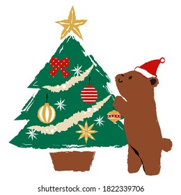 conjunto de ilustraciones de decoraciones navideñas