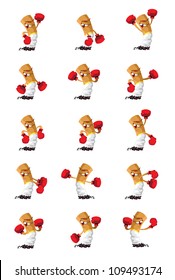 illustration of a set cigarette cartoon