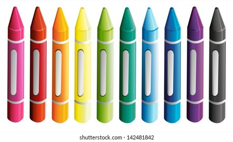 Download Crayons Clip Art High Res Stock Images Shutterstock