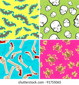 ilustración de un conjunto de fondo incoloro y transparente para halloween