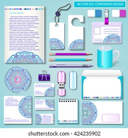 illustration set of design templates for Business