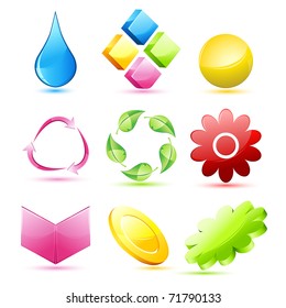 illustration of set of different sign and symbol