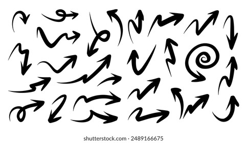 illustration of a set of doodle arrows, the design elements you need