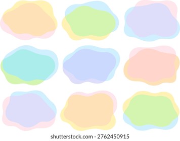 Conjunto ilustración marcos con