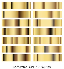 Illustration Set Golden Texture Metal Background Stock Vector (Royalty ...
