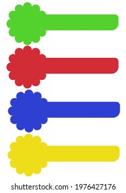 Illustration Set Graphic for Text Background
