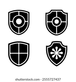 illustration, set, graphic, vector,  icon, blank, shield, frame, silhouette, badge, collection, shape, heraldic, element, emblem, sign, symbol, royal, label, black,