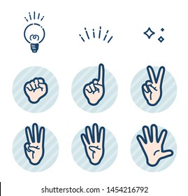 Illustration set of hand gestures.
It's vector art so it's easy to edit.
