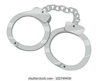 Illustration of set of handcuffs