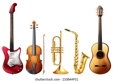 Illustration of a set of instrument