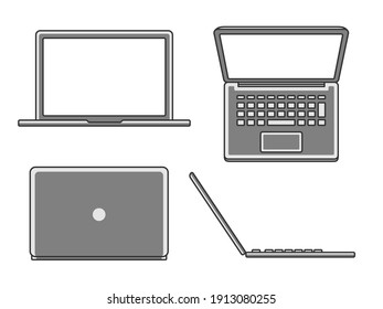 17,161 Laptop back Stock Illustrations, Images & Vectors | Shutterstock