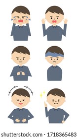 Illustration set of man 2