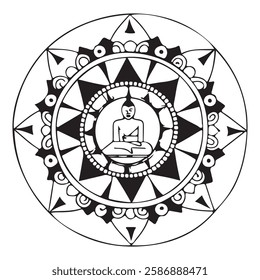  illustration of a set of  mandala 