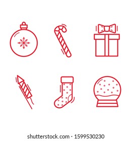 Illustration set "Merry Xmas icons"