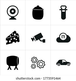 Illustrationsset für gemischte Symbole einzeln auf weißem Hintergrund