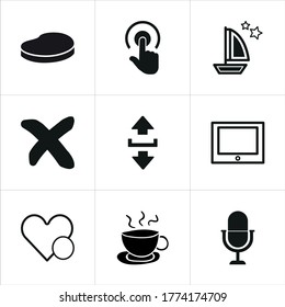 Illustrationsset für gemischte Symbole einzeln auf weißem Hintergrund